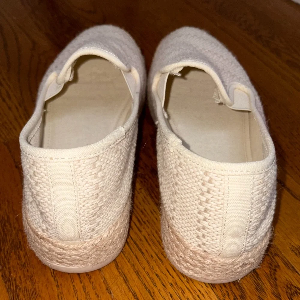 Esprit Slip-On Crochet Woven Espadrille - Cream Nadine